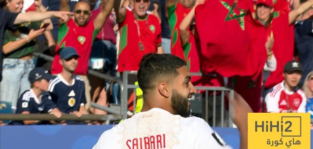 احصائيات نصف ساعة بين المغرب واسكتلندا في كأس العالم