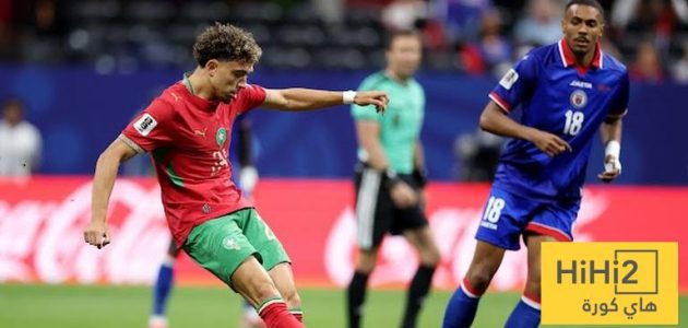 احصائيات الشوط الاول من مباراة المغرب ضد هايتي
