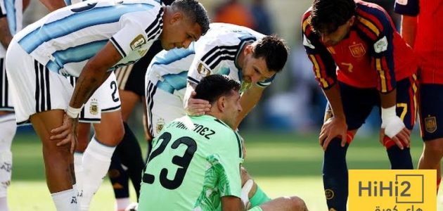 صورة .. سبب الغاء هدف اسبانيا الاول ضد الارجنتين